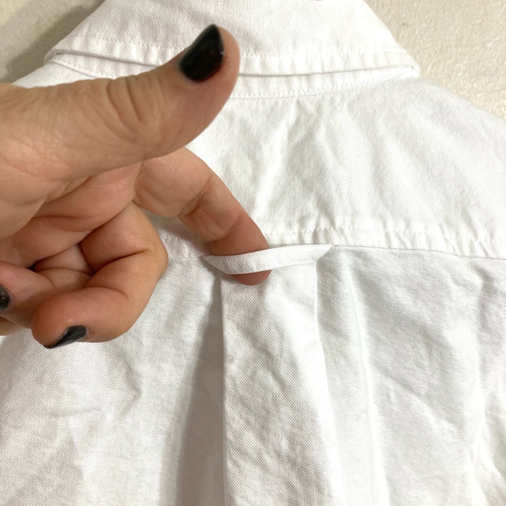 Everlane The Relaxed Oxford Shirt In White Size 12 - Picture 10 of 15
